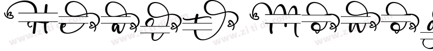 Heart Monogram字体转换